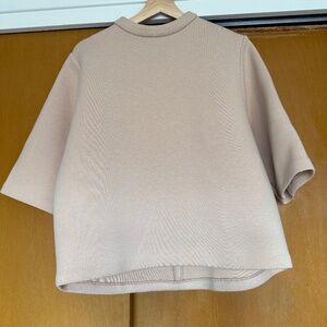 Oak + Fort structured shirt with zipper - size M